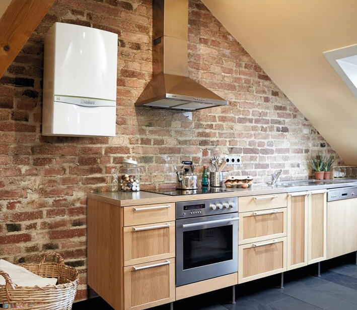 vaillant boiler installation in kitchen